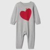 Baby Bear Heart Sweater One-Piece Baby Bear Heart Sweater One-Piece