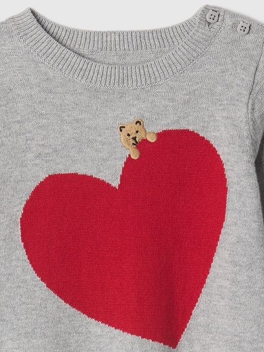 Baby Bear Heart Sweater One-Piece Baby Bear Heart Sweater One-Piece