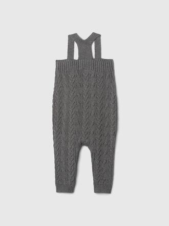 Baby Cable-Knit Sweater Overalls