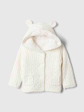 Baby CashSoft Cozy Bear Cardigan