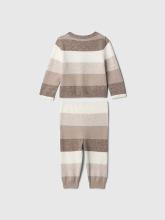 Baby CashSoft Striped Sweater Set