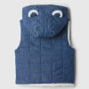 Baby Cozy Quilted Denim Bear Vest