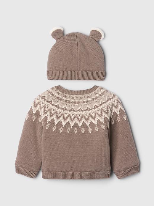 Baby Fair Isle Cozy Cardigan Sweater Set Baby Fair Isle Cozy Cardigan Sweater Set