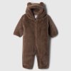 Baby Faux Fur Bear One-Piece