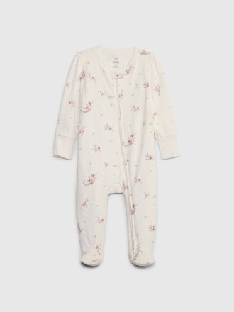 Baby First Favorites Organic CloudCotton Footed One-Piece