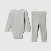 Baby Grow-With-Me Rib Outfit Set