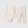 Baby Grow-With-Me Rib Outfit Set