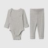 Baby Grow-With-Me Rib Outfit Set