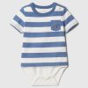 Baby Organic Cotton Stripe Pocket Bodysuit