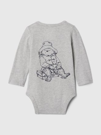 Baby Paddington Organic Cotton Embroidered Bodysuit