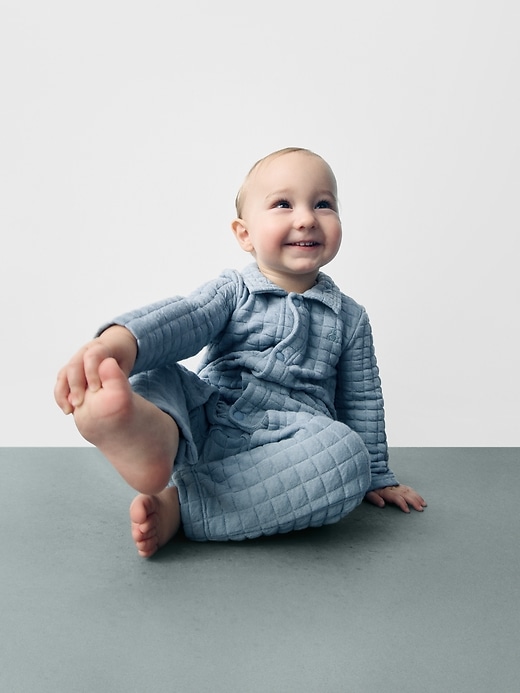 Baby Quilted Jacquard One-Piece Baby Quilted Jacquard One-Piece