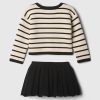 Baby Stripe Cardigan Outfit Set Baby Stripe Cardigan Outfit Set