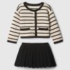 Baby Stripe Cardigan Outfit Set Baby Stripe Cardigan Outfit Set
