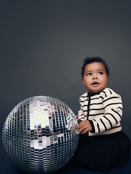 Baby Stripe Cardigan Outfit Set Baby Stripe Cardigan Outfit Set