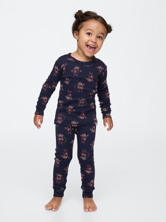 Baby & Toddler Organic Brushed Cotton Holiday PJ Set
