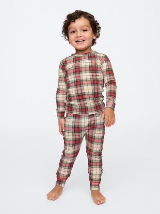 Baby & Toddler Organic Brushed Cotton Holiday PJ Set