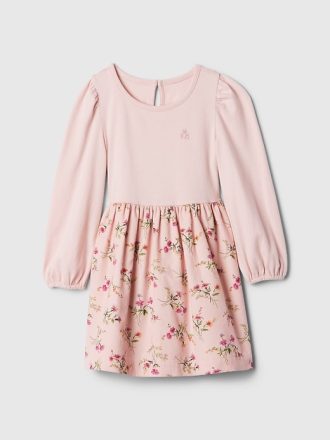 Baby & Toddler 2-in-1 Puff Sleeve Skater Dress