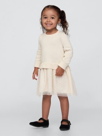 Baby & Toddler 2-in-1 Sweater Tulle Dress