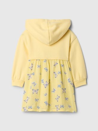 Baby & Toddler 2-in-1 Vintage Soft Hoodie Dress