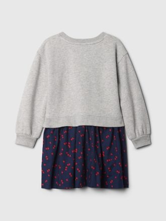Baby & Toddler 2-in-1 Vintage Soft Sweatshirt Dress