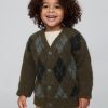 Baby & Toddler Argyle Cardigan Sweater