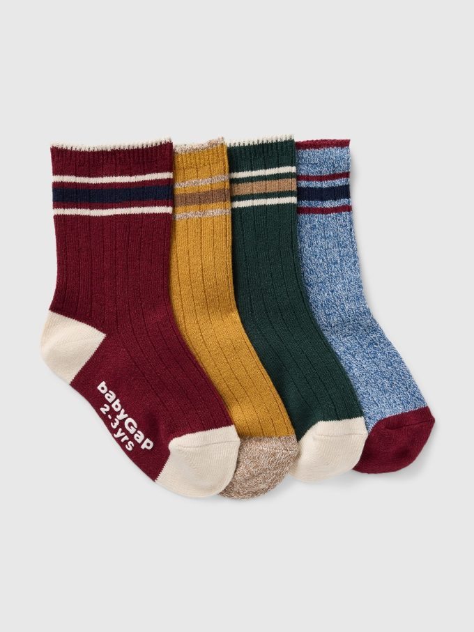 Baby & Toddler Athletic Crew Socks (4-Packs)