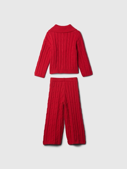Baby & Toddler Cable-Knit Half-Zip Sweater Set Baby & Toddler Cable-Knit Half-Zip Sweater Set