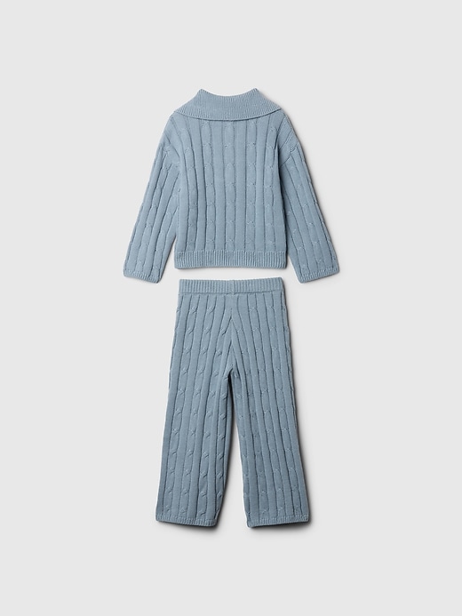 Baby & Toddler Cable-Knit Half-Zip Sweater Set Baby & Toddler Cable-Knit Half-Zip Sweater Set