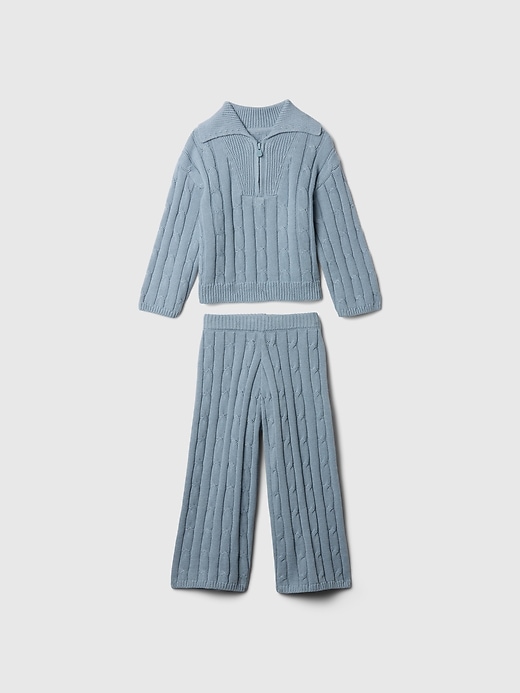 Baby & Toddler Cable-Knit Half-Zip Sweater Set Baby & Toddler Cable-Knit Half-Zip Sweater Set