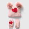 Baby & Toddler CashSoft Heart Beanie Set