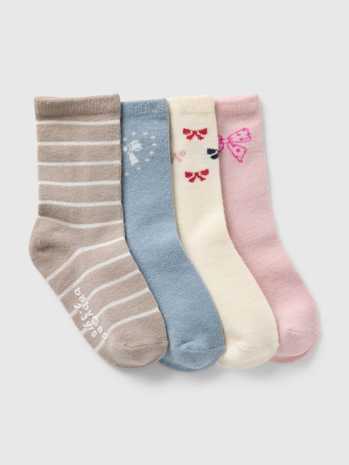 Baby & Toddler Crew Socks (4-Pack)