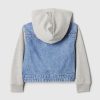 Baby & Toddler Dino Varsity Denim Hoodie Jacket