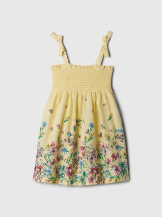 Baby & Toddler Linen-Cotton Smocked Dress
