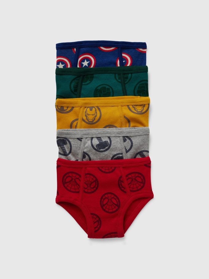 Baby & Toddler Marvel Organic Cotton Superhero Briefs (5-Pack) Baby & Toddler Marvel Organic Cotton Superhero Briefs (5-Pack)