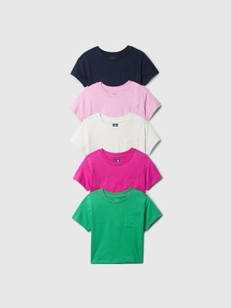 Baby & Toddler Organic Cotton Mix & Match Pocket T-Shirt (5-Pack)