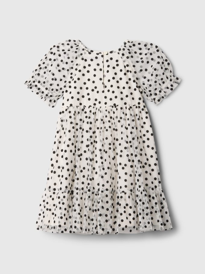 Baby & Toddler Puff Sleeve Polka Dot Tulle Dress Baby & Toddler Puff Sleeve Polka Dot Tulle Dress