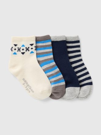 Baby & Toddler Quarter Crew Socks (4-Pack)