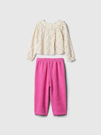 Baby & Toddler Ruffle Corduroy Outfit Set
