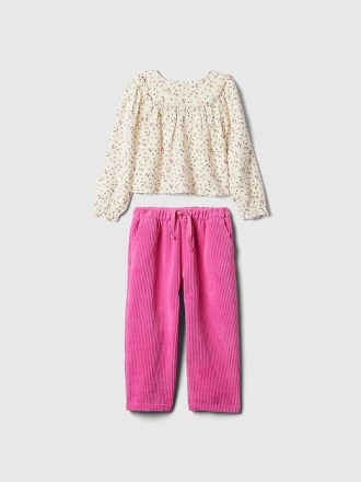 Baby & Toddler Ruffle Corduroy Outfit Set