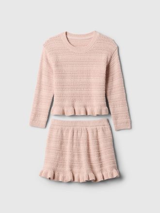 Baby & Toddler Ruffle Sweater Skirt Set