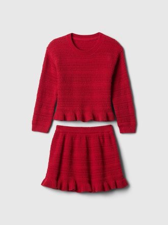 Baby & Toddler Ruffle Sweater Skirt Set