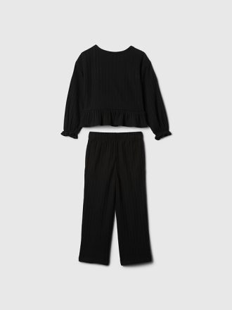 Baby & Toddler Softspun Ruffle Rib Outfit Set