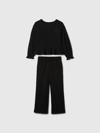Baby & Toddler Softspun Ruffle Rib Outfit Set