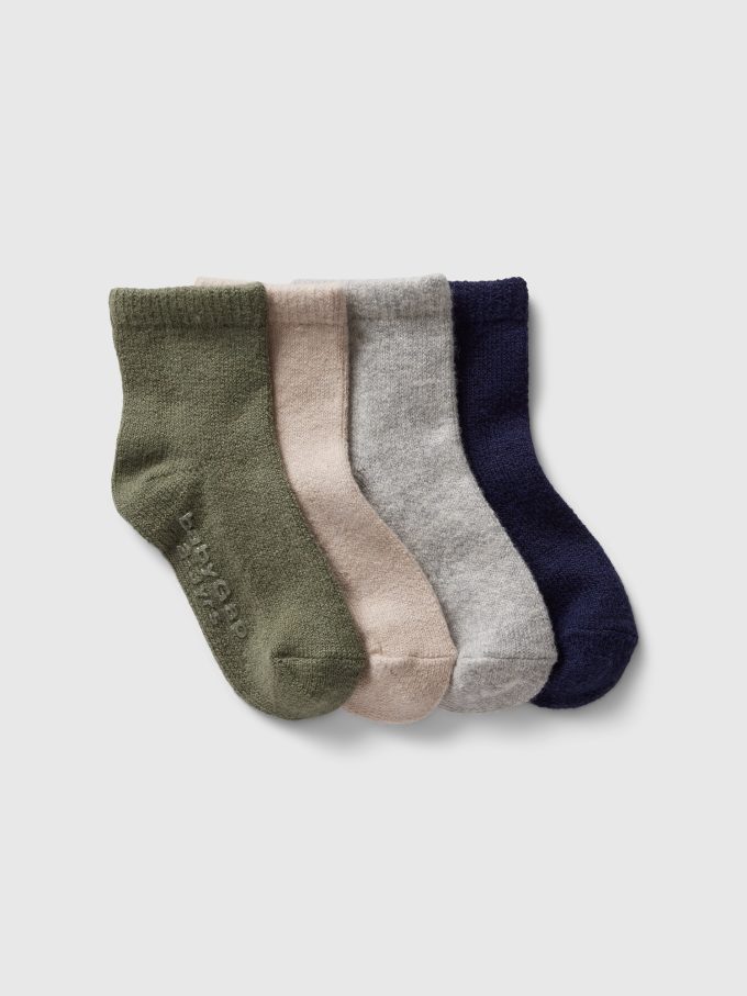 Baby & Toddler CashSoft Quarter Crew Socks (4-Pack)