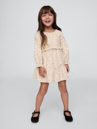 Baby & Toddler Tiered Leopard Corduroy Dress