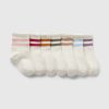 Baby & Toddler Varsity Stripe Quarter Crew Socks (7-Pack)