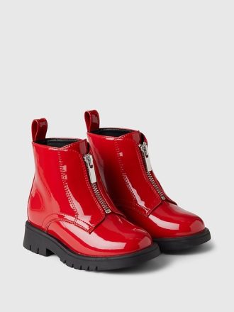 Baby & Toddler Vegan Patent Leather Ankle Boots