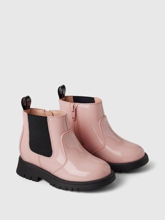 Baby & Toddler Vegan Patent Leather Chelsea Boots