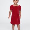 Baby & Toddler Velour Bow Shift Dress
