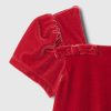 Baby & Toddler Velour Bow Shift Dress